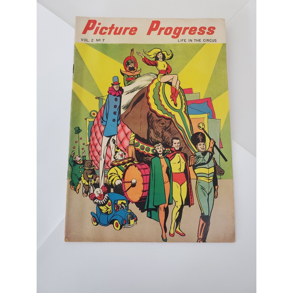 Vintage 1955 Picture Progress Vol 2 No 7 Life in the Circus Comic Gilberton Co